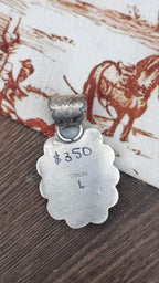 Jeff Largo Pink Conch & Golden Hills pendant