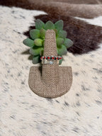 Chester Charley Coral Feather Band Ring