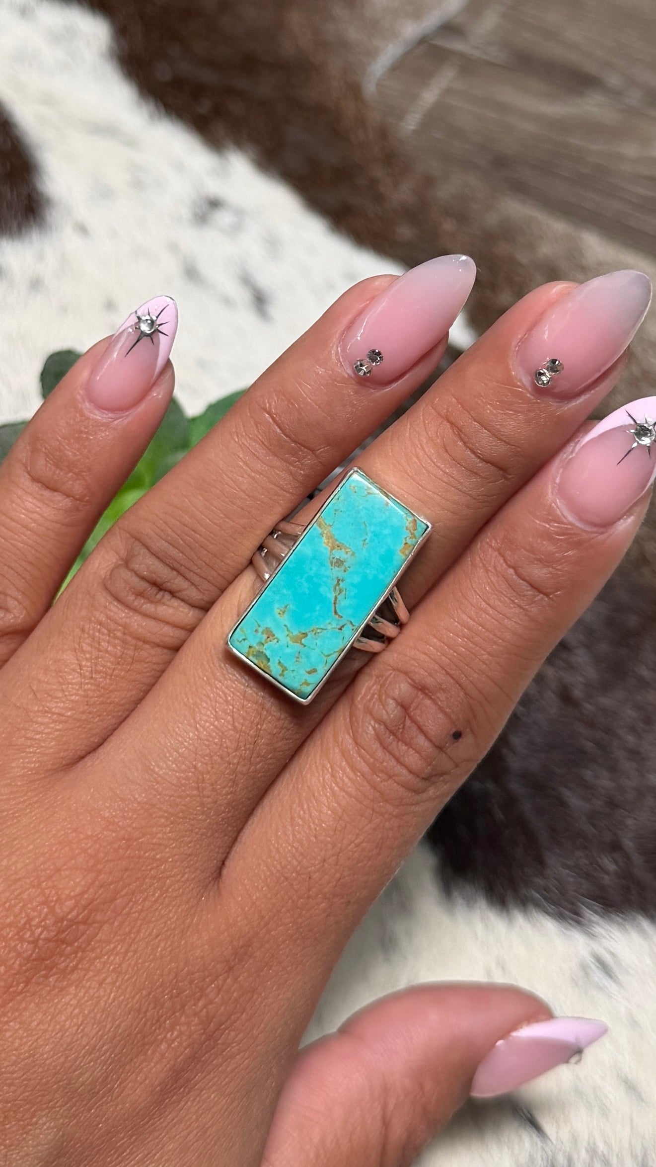 Royston Turquoise Ring, Size 7