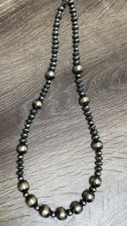 Chimney Butte handmade pearl necklace 24.5"