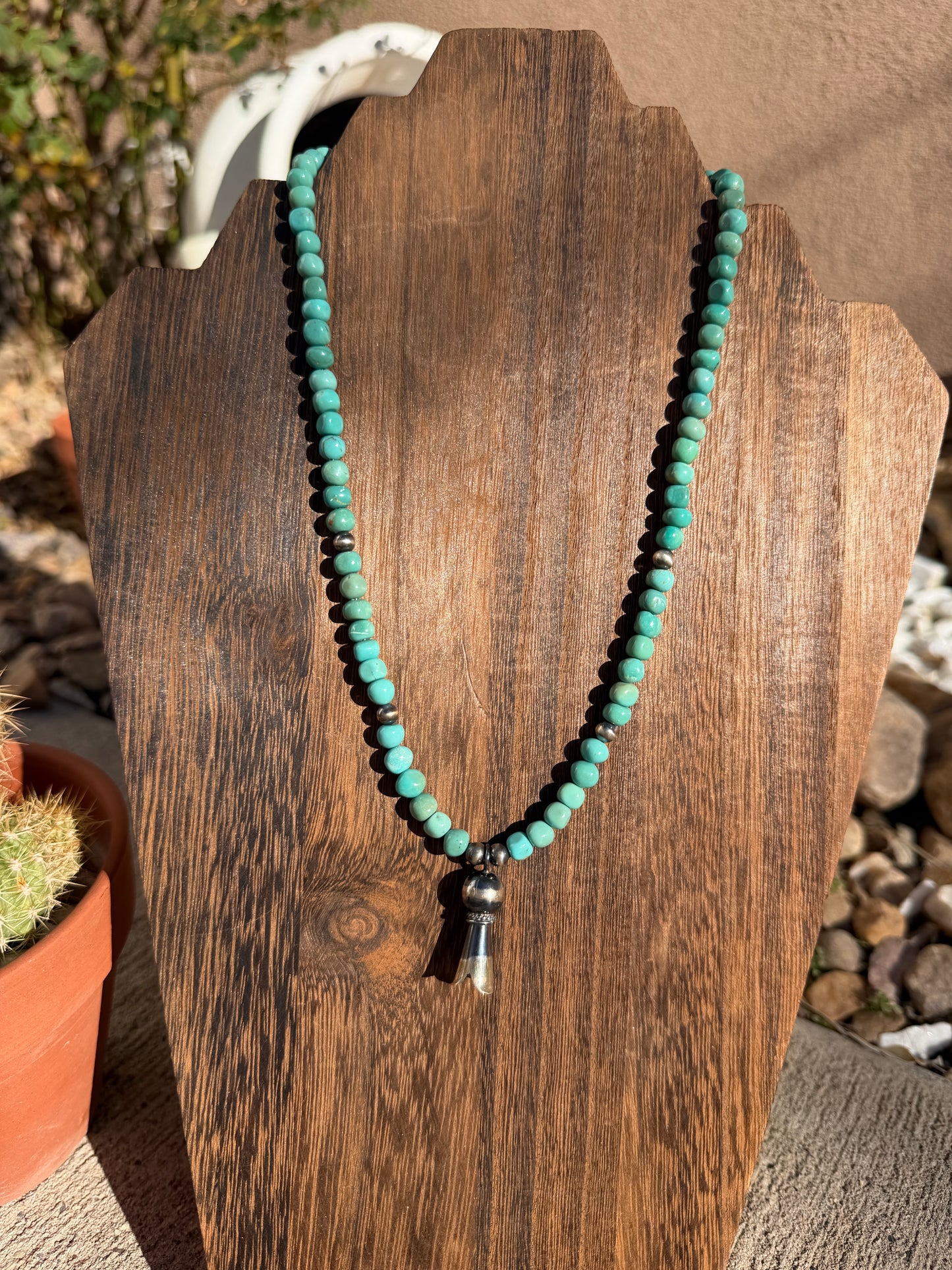 Turquoise & Blossom 18"