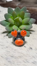 Gilbert Nez Orange Spiny Ring, Size7