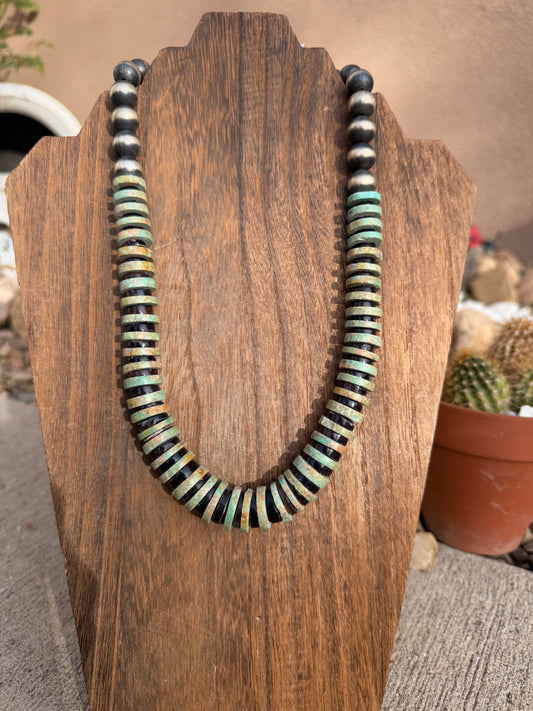 Chimney Butte Turquoise & Pearls 21.5"