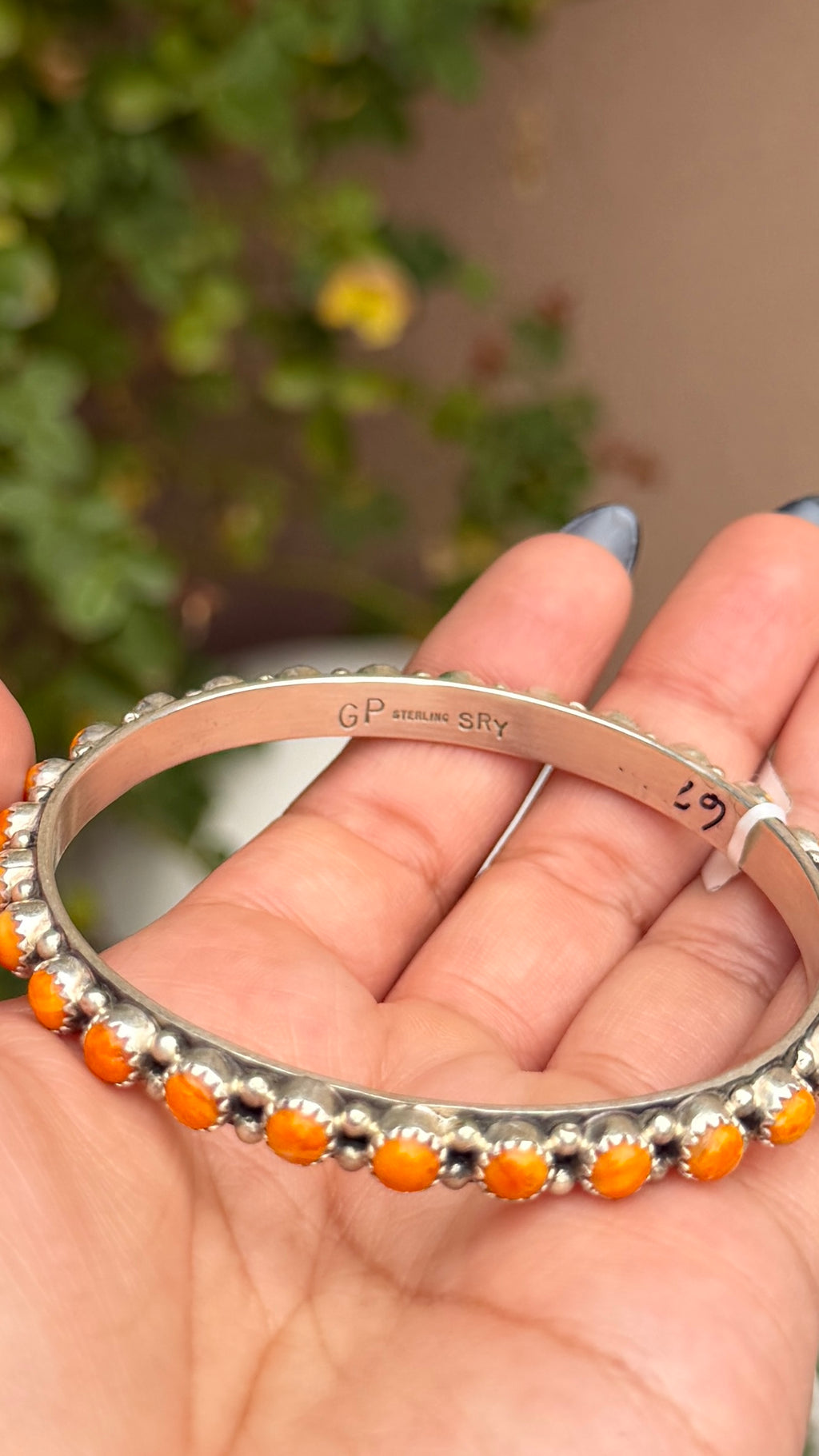 Gaynell Parker Orange Spiny Bangle