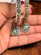 Adrian Reeves Heart & Star Bangle with Charm