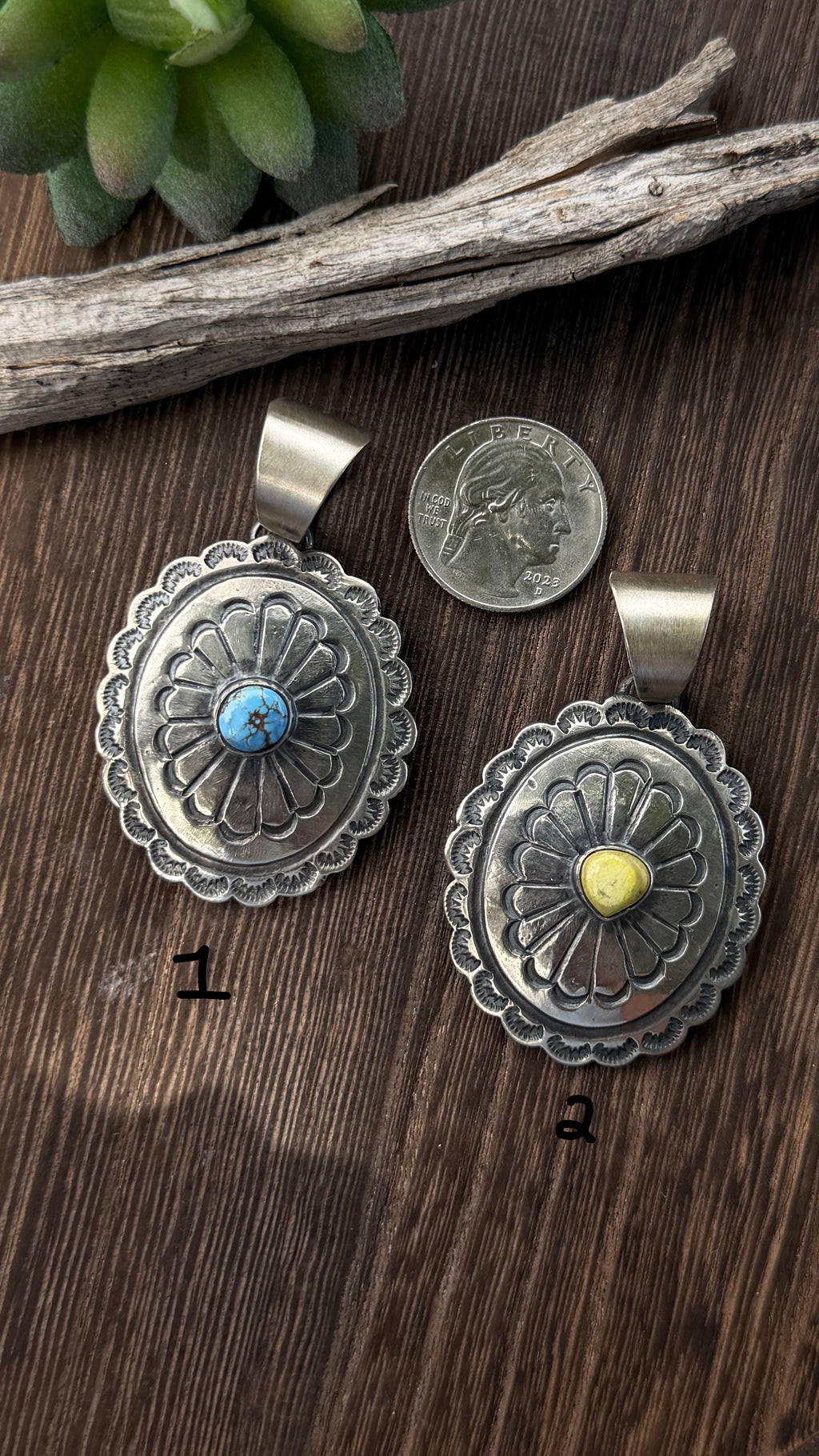 Chimney Butte Concho Pendants