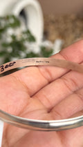 Tahe Silver bangle