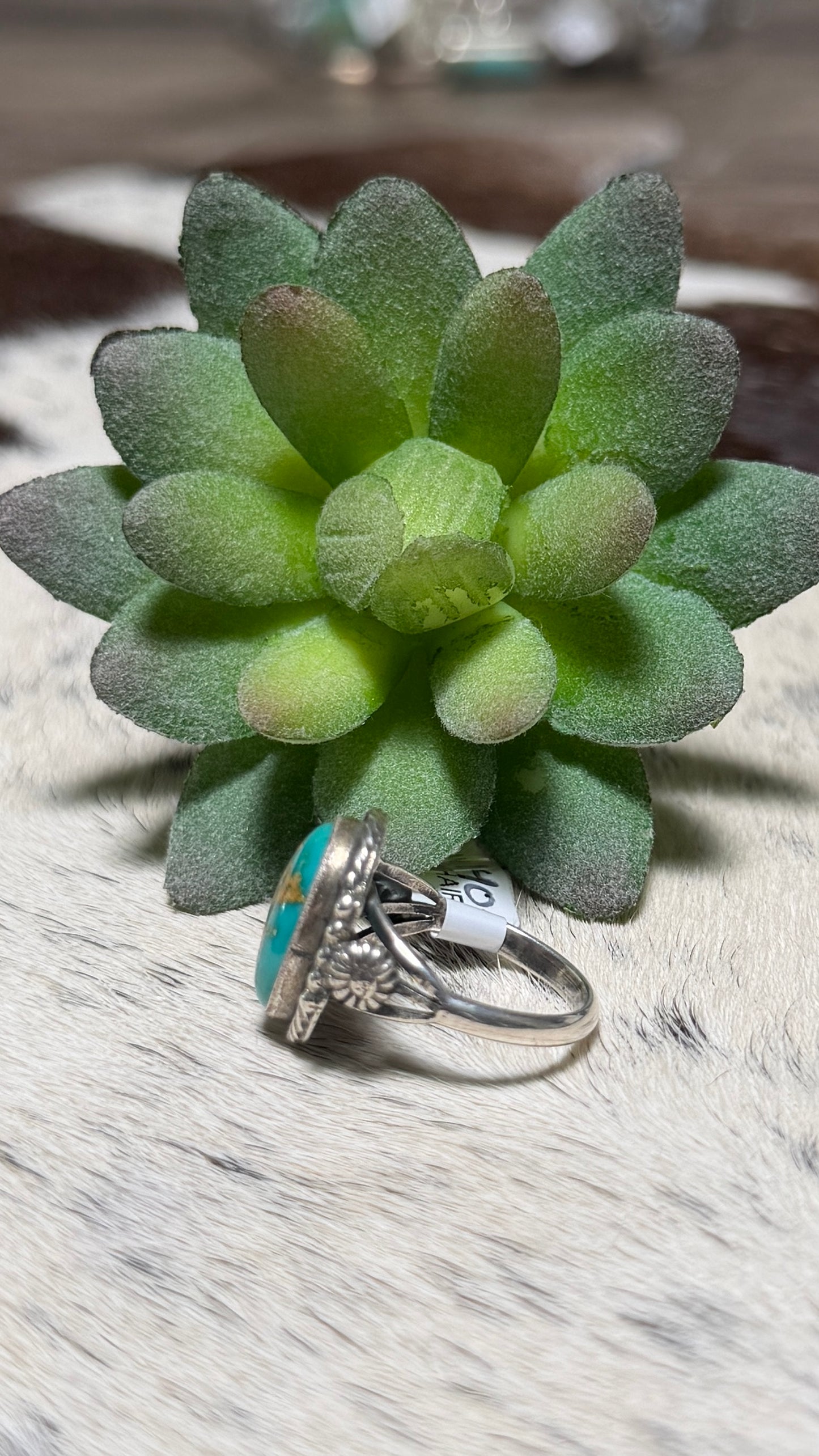Sam Yellowhair Sonoran Gold Ring, Size 7