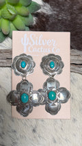 Bertha Begay concho cross dangles