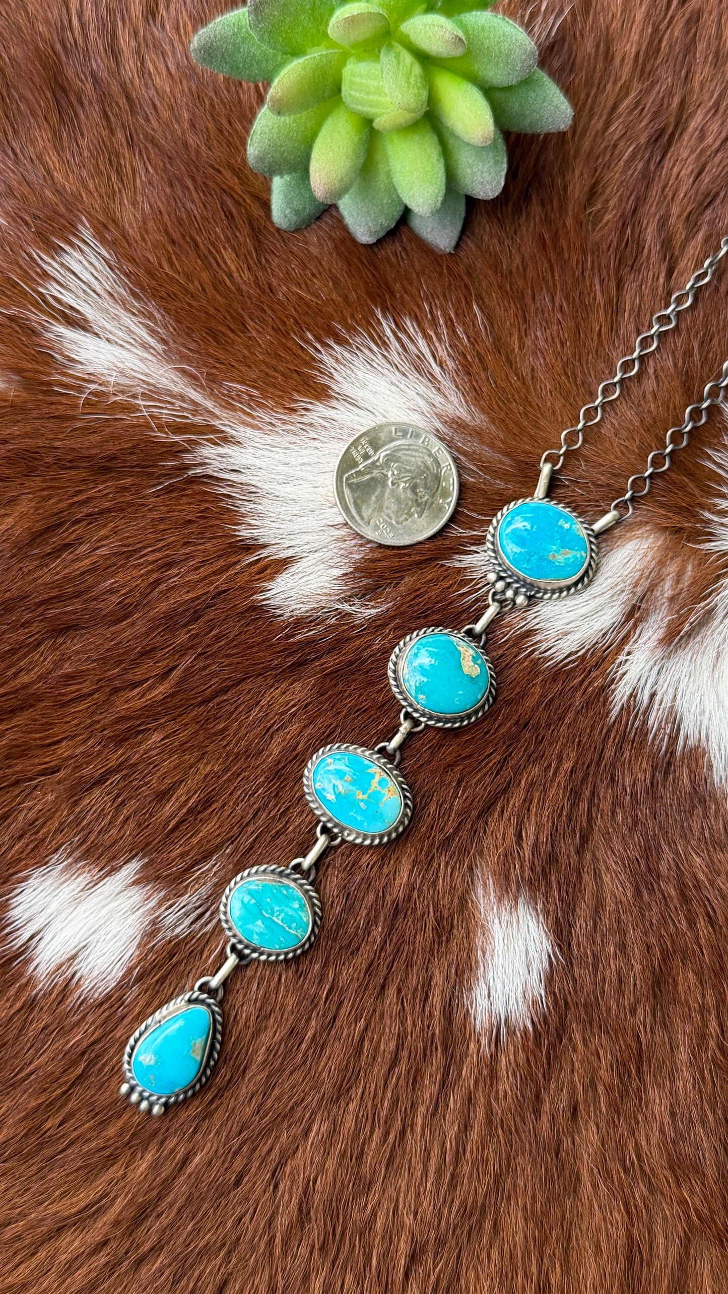 Felecia Yazzie Blue Ridge lariat