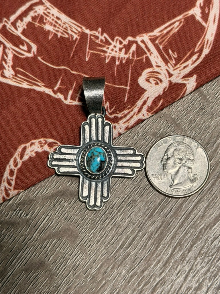 Kevin Billah Stella Turquoise Zia Pendant