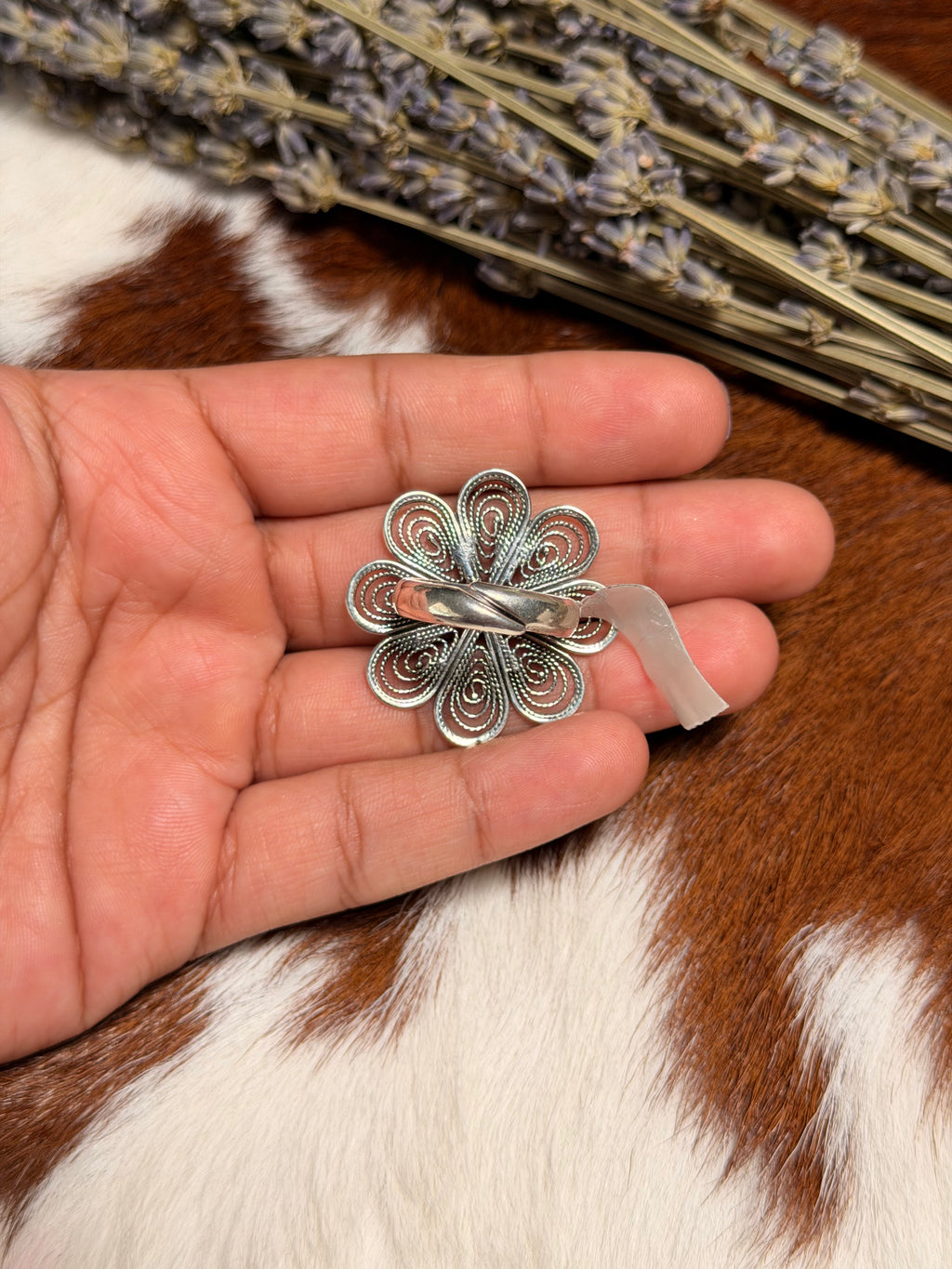 Silver Flower Ring