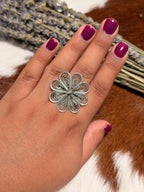 Silver Flower Ring