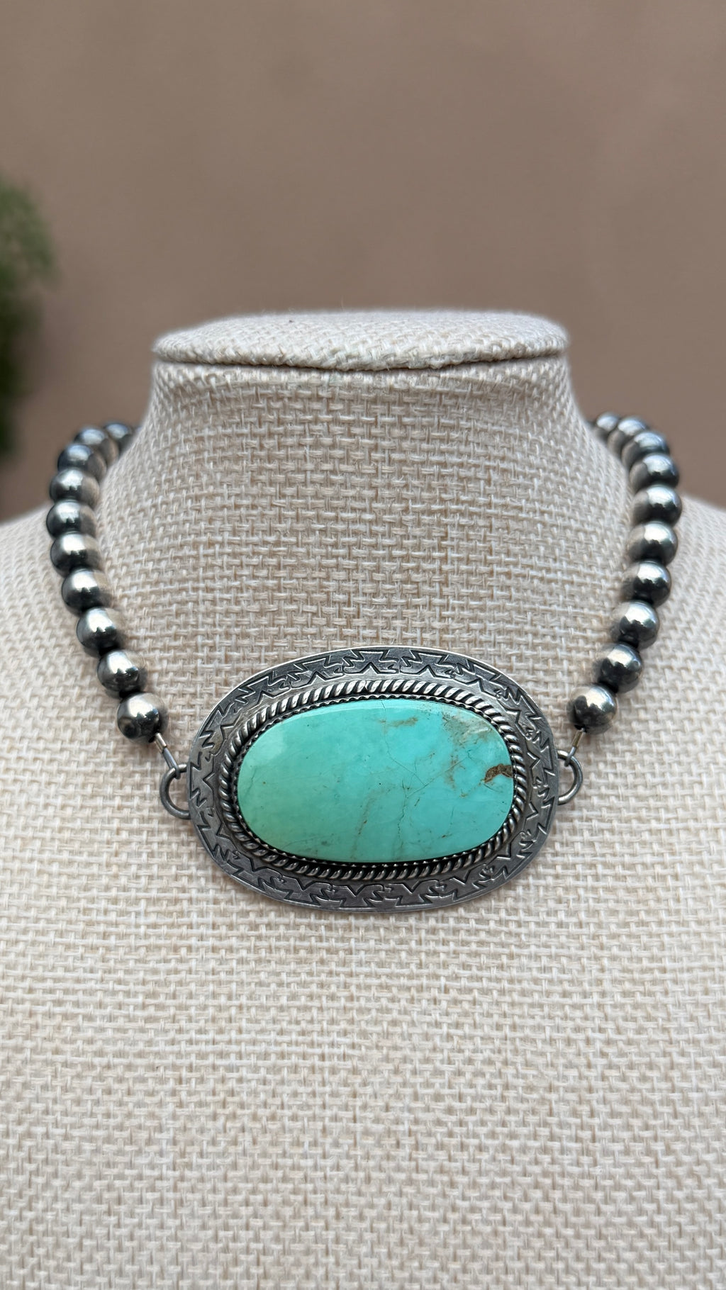 Jeff Largo Turquoise choker