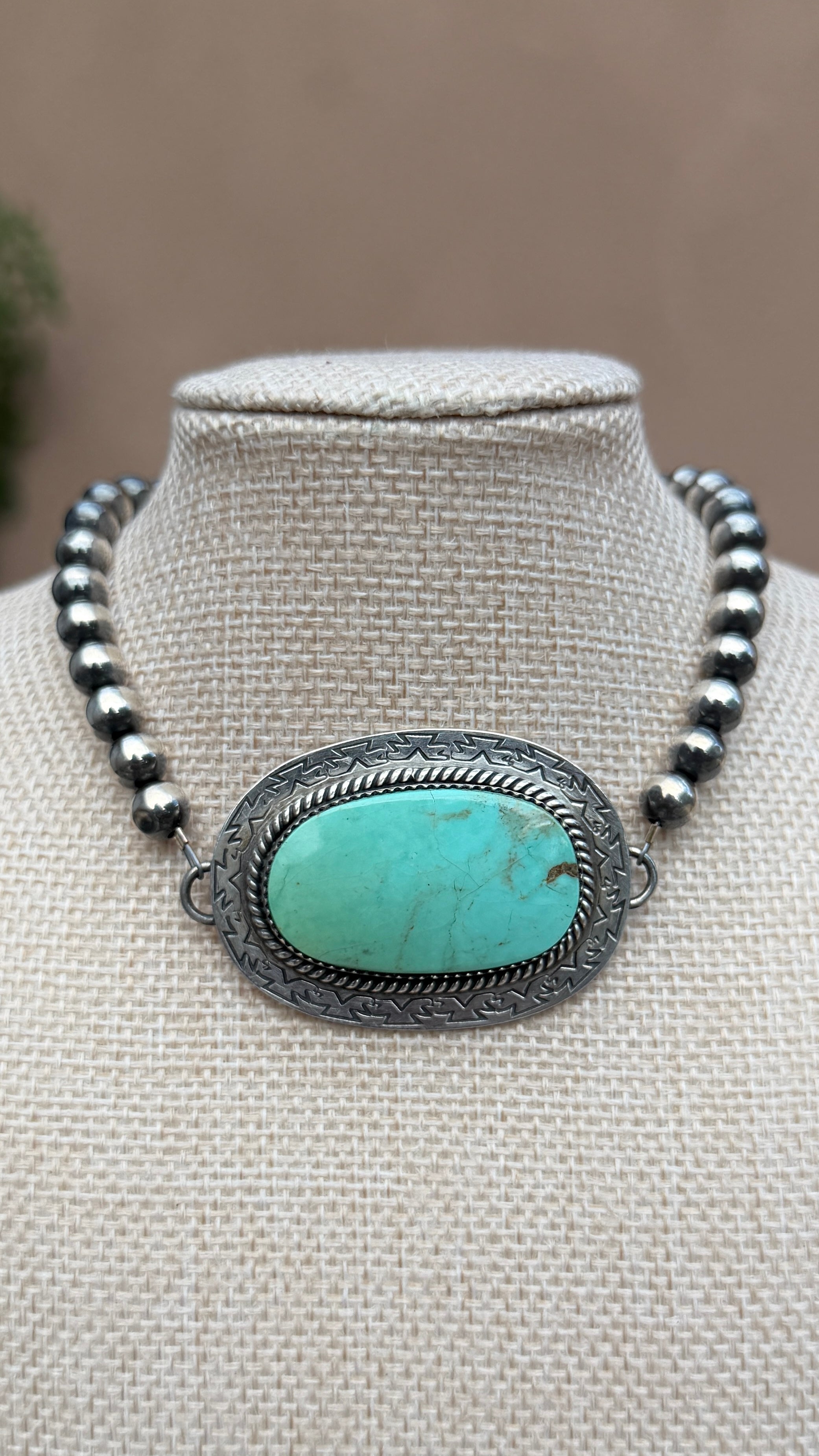 Jeff Largo Turquoise choker