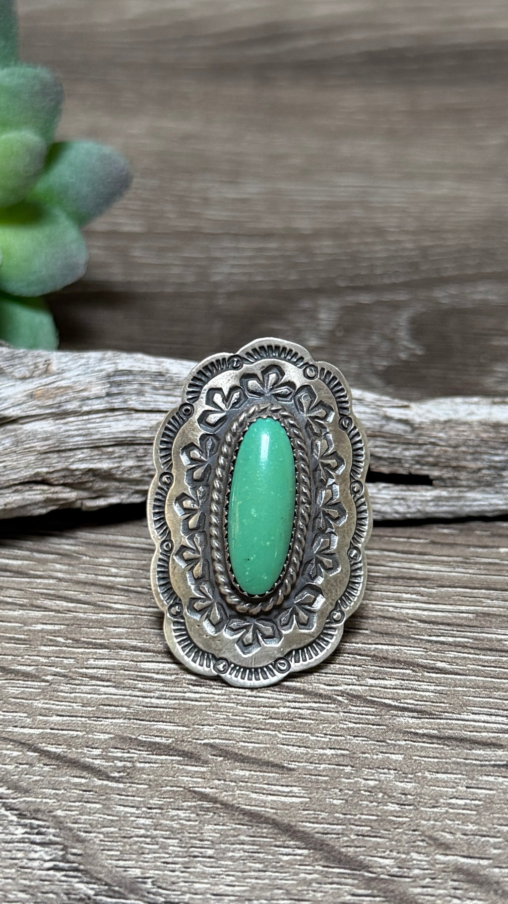 Jimson Belin Turquoise Choncho Ring, Size 8