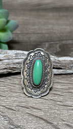 Jimson Belin Turquoise Choncho Ring, Size 8