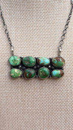 "A.D" 8 Stone Bar Necklace