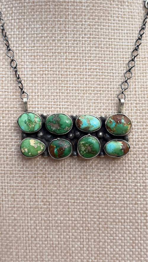 "A.D" 8 Stone Bar Necklace
