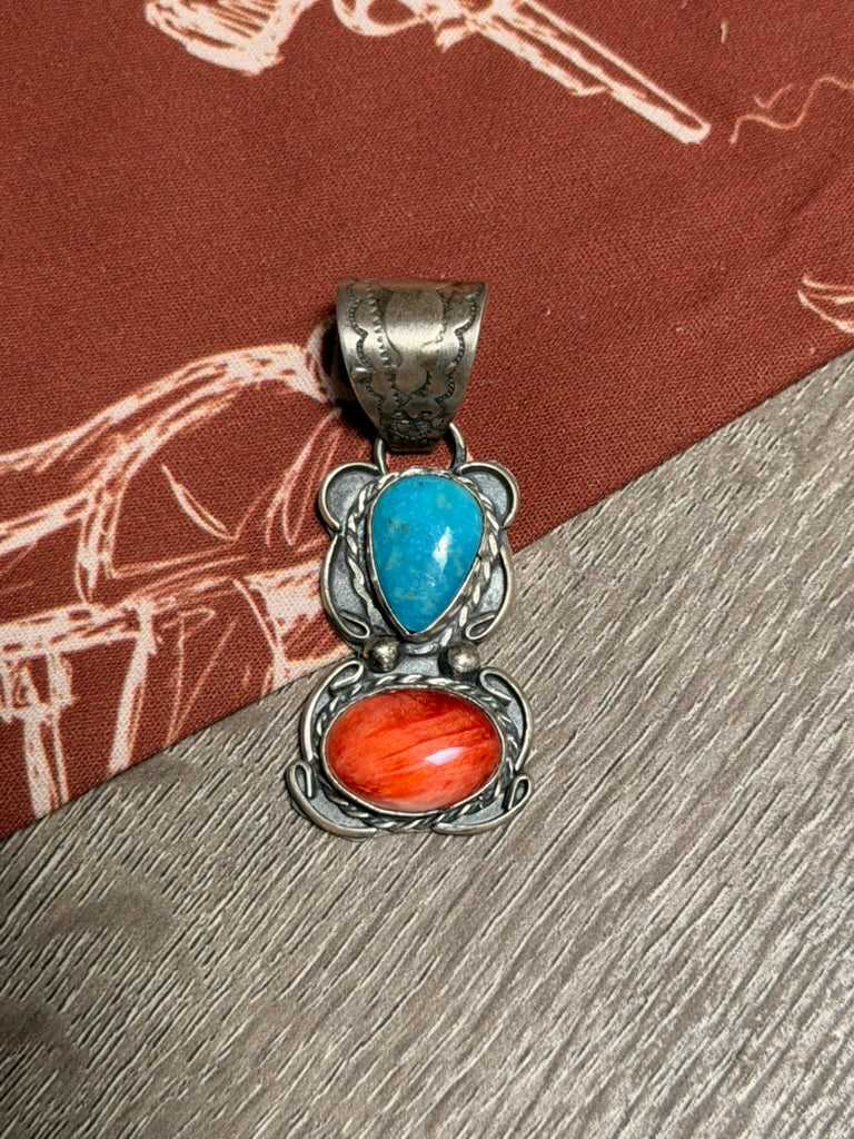 Gilbert Nez Multi Stone Pendant