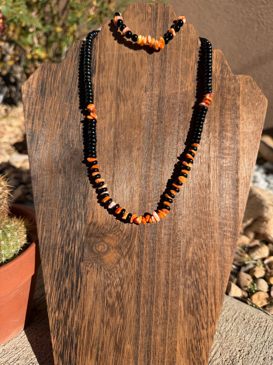 Grandma Cactus Onyx & Orange set 18.5"
