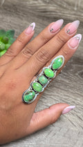 Pixie Turquoise Crawler Ring, Size 8