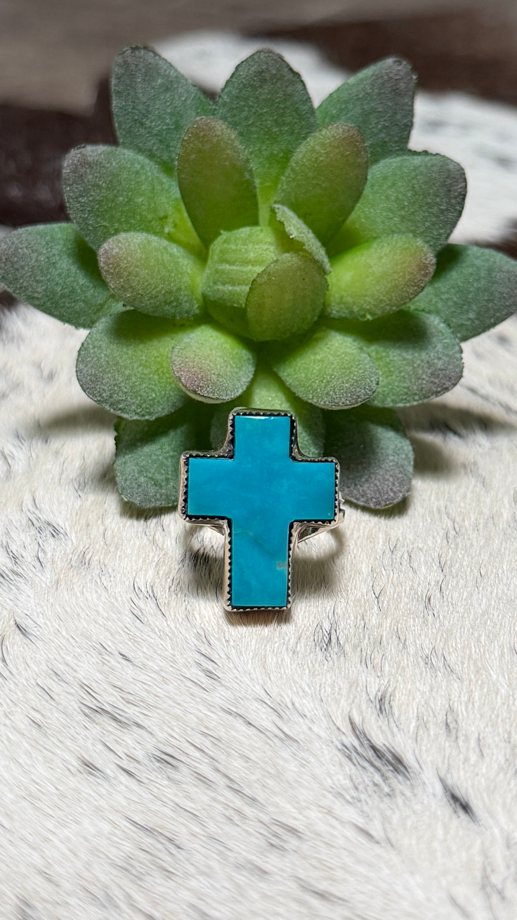 Larry Kayne Kingman Turquoise Ring