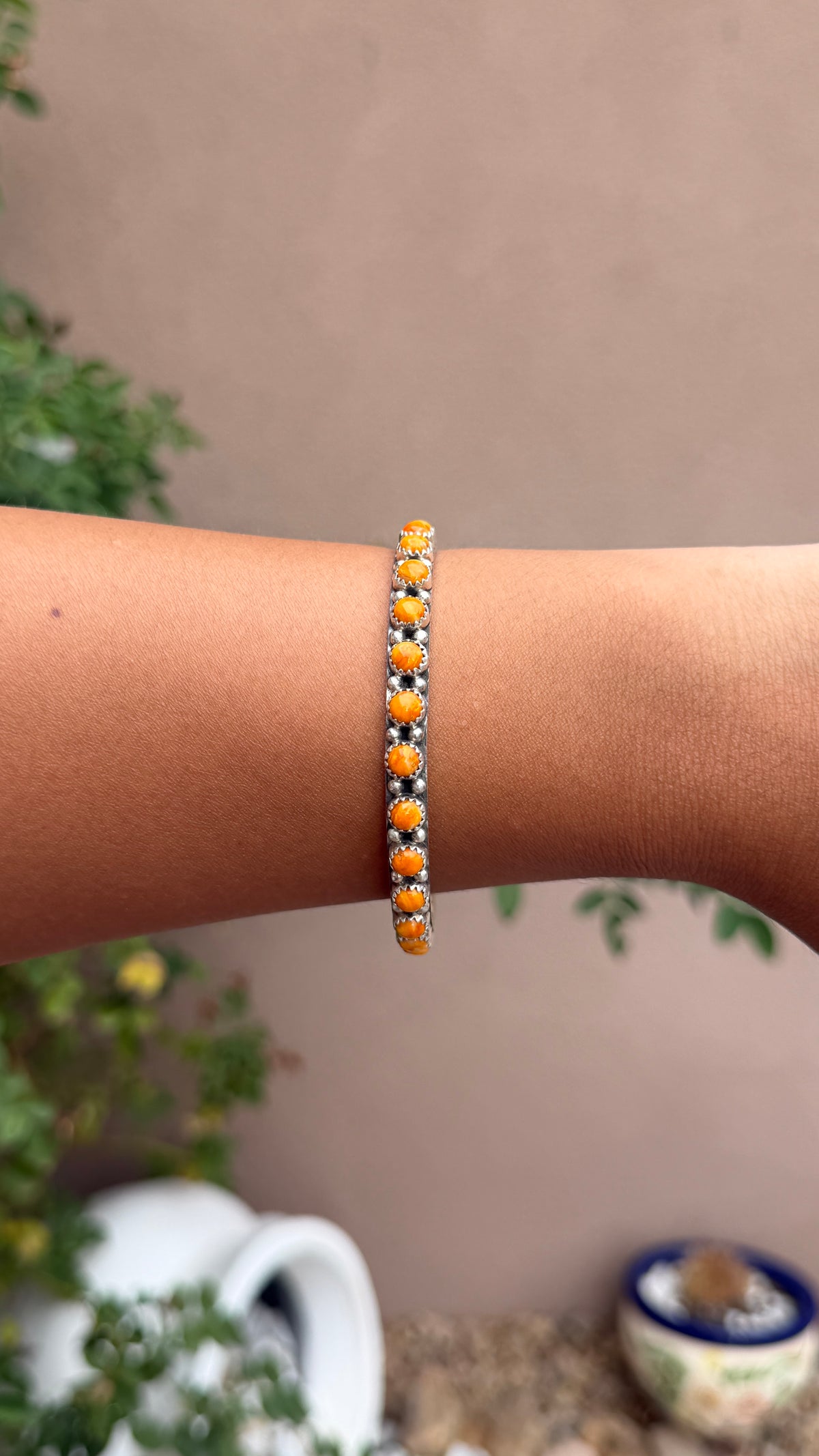 Gaynell Parker Orange Spiny Bangle