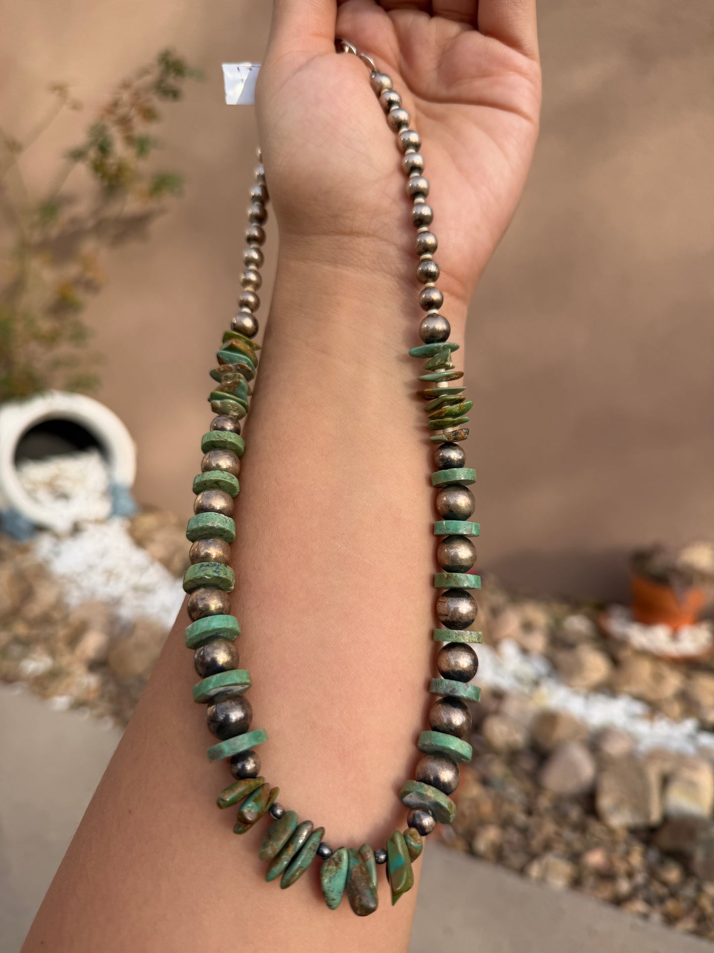 Chimney Butte Pearls & Turquoise 20"