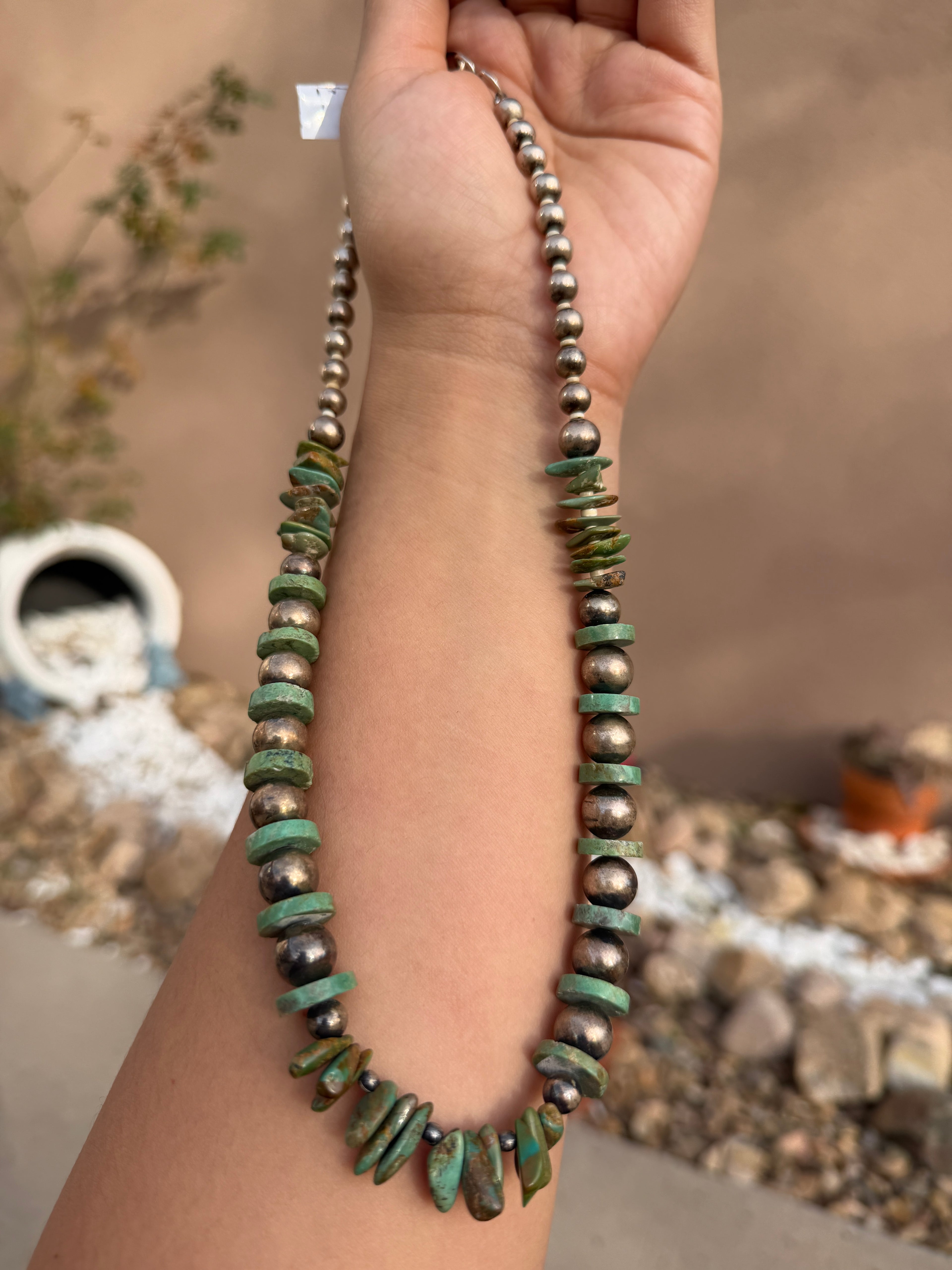 Chimney Butte Pearls & Turquoise 20"
