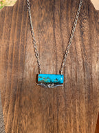 Turquoise Bar Necklace