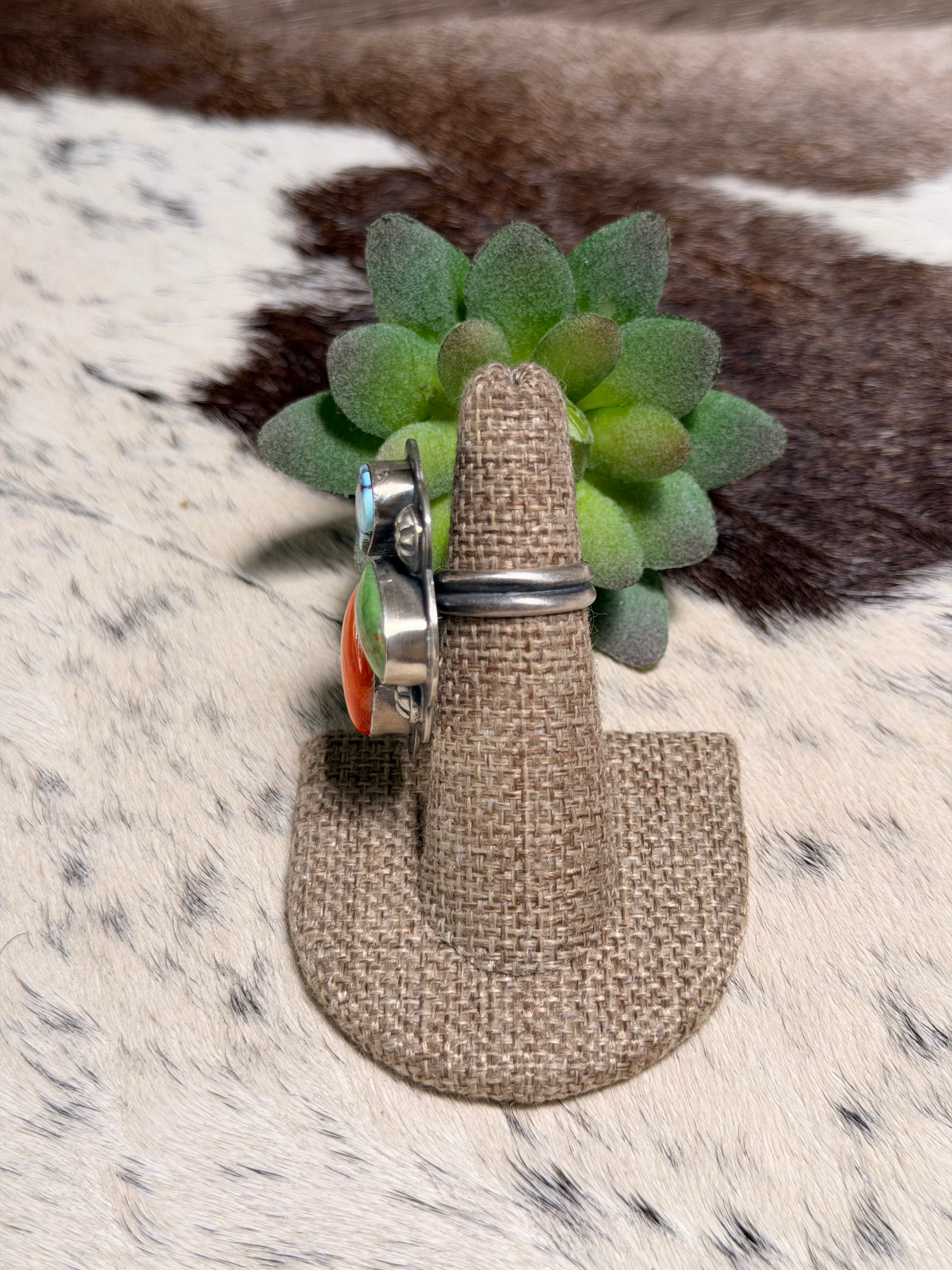 Delbert Sactero Multi Stone Cluster Ring