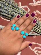 Sleeping Beauty 3 Stone Ring