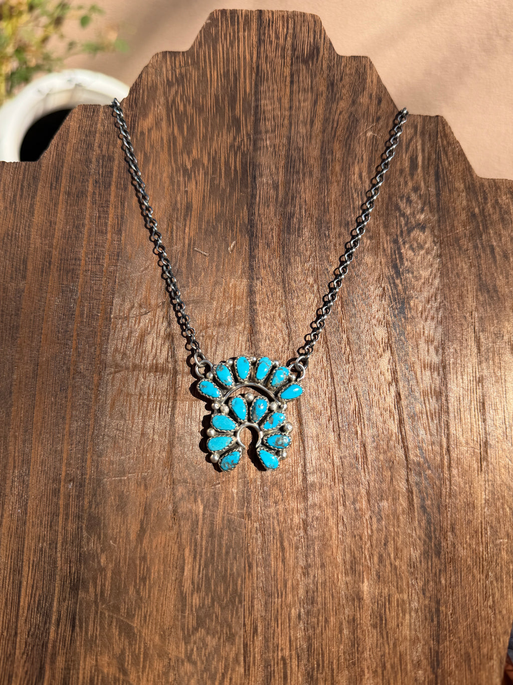 Turquoise Naja Bar Necklace