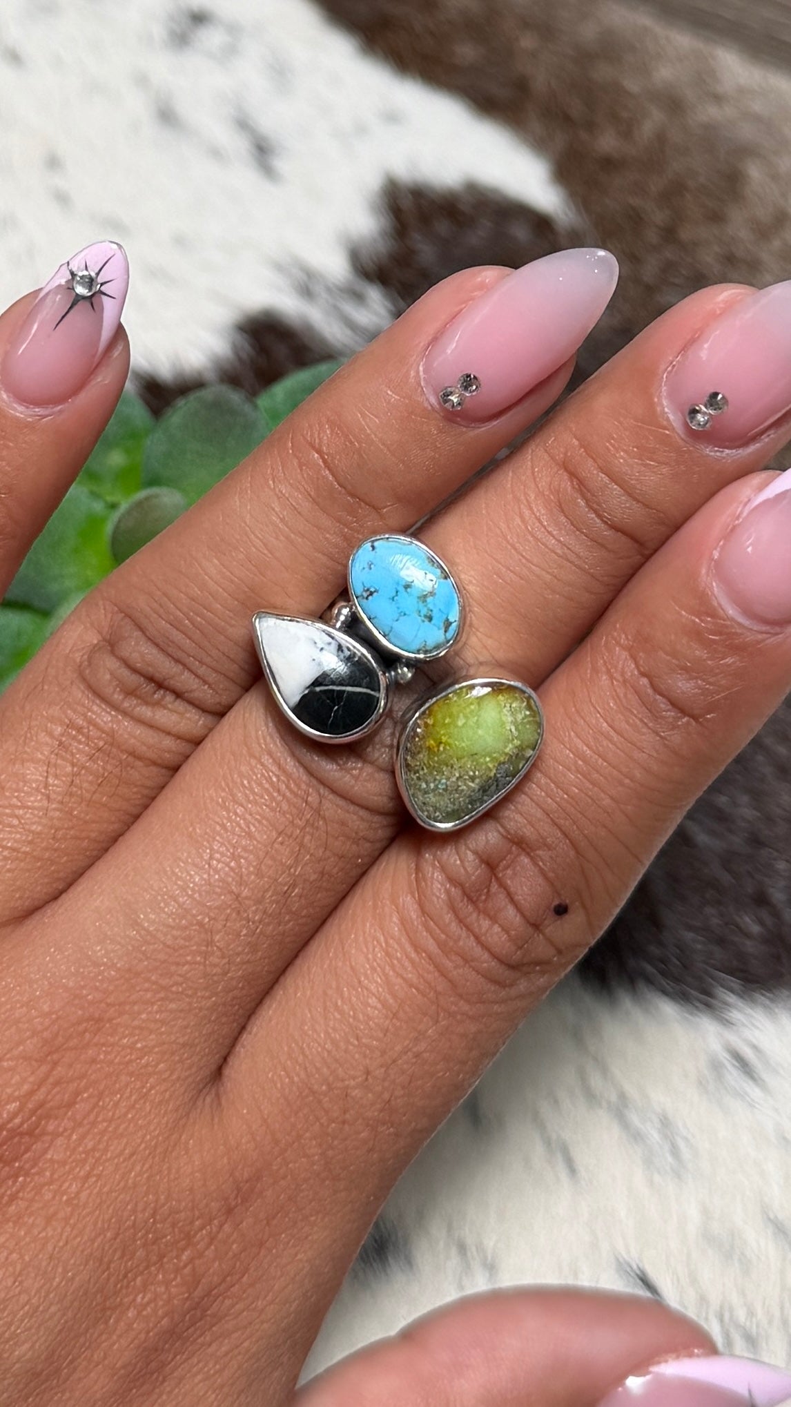 Multi Stone Ring, Size 7