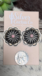 B Shorty pink conch concho studs