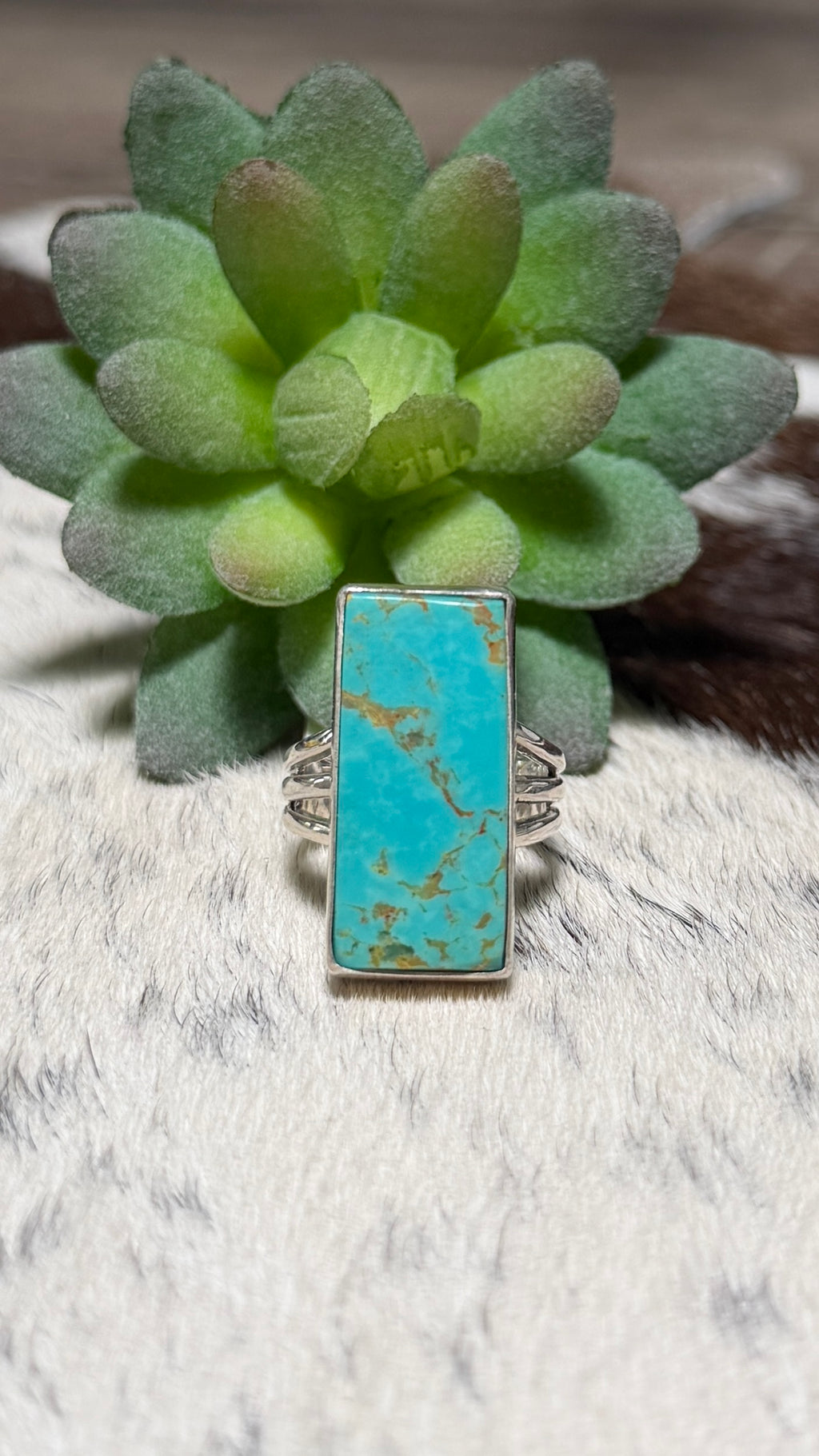 Royston Turquoise Ring, Size 7