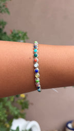Native made multi stone bangle