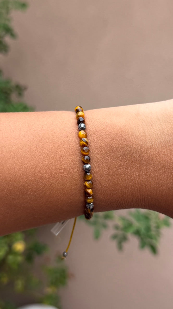 Grandma Cactus Tigers Eye pulley bracelet