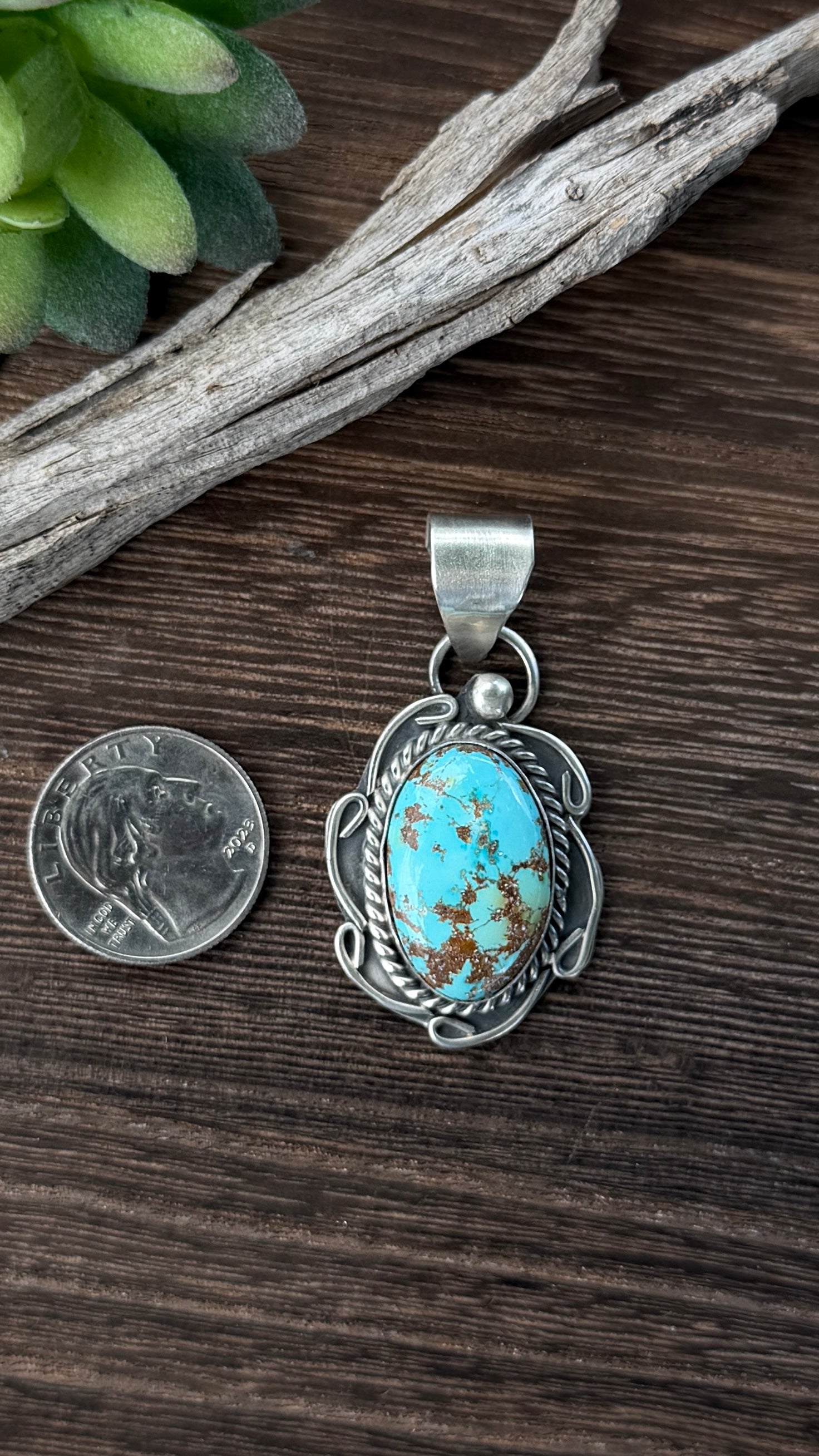 Gilbert Nez Loan Mountain Pendant