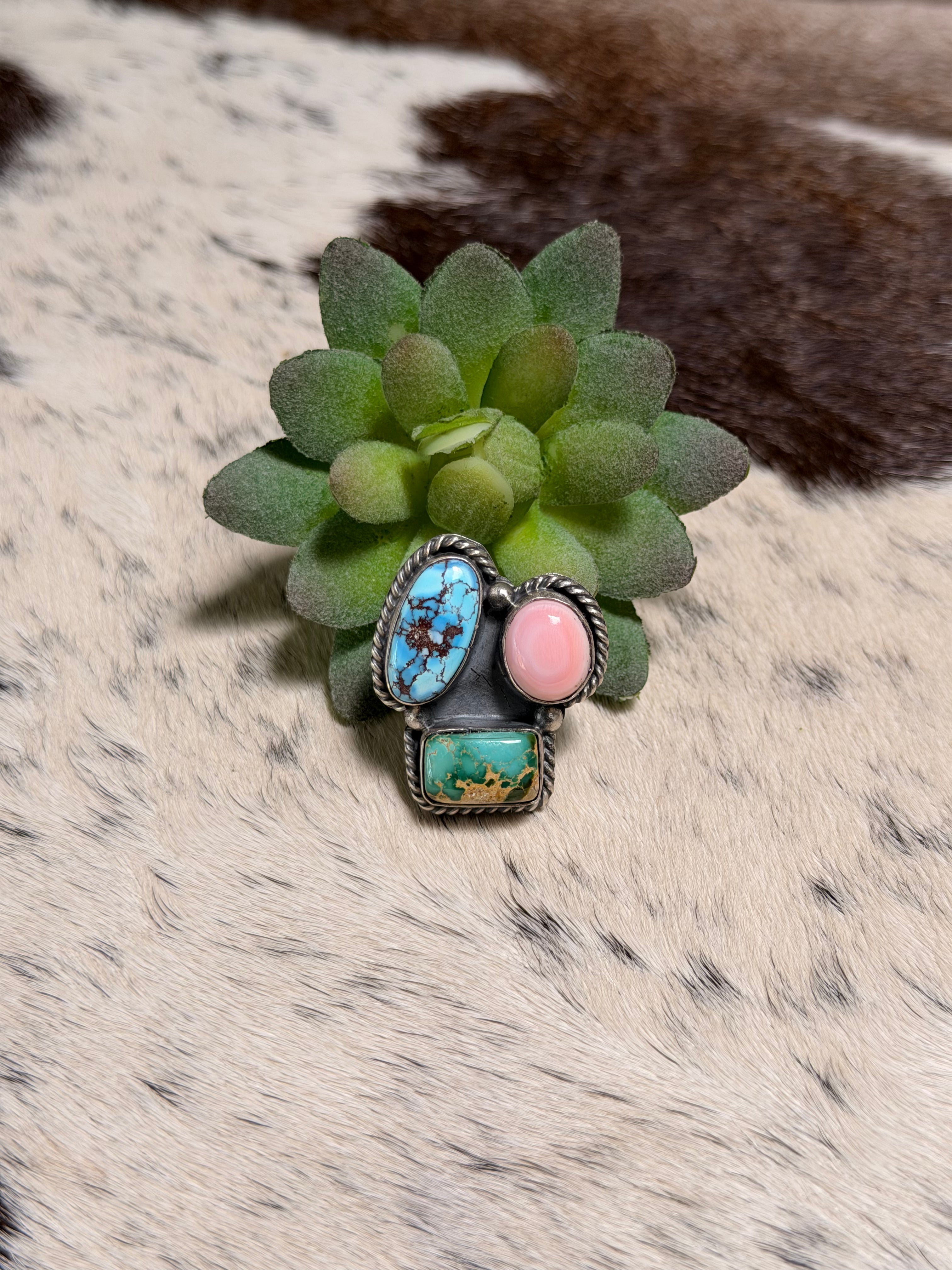 Harold Joe Multi Stone Cluster Ring