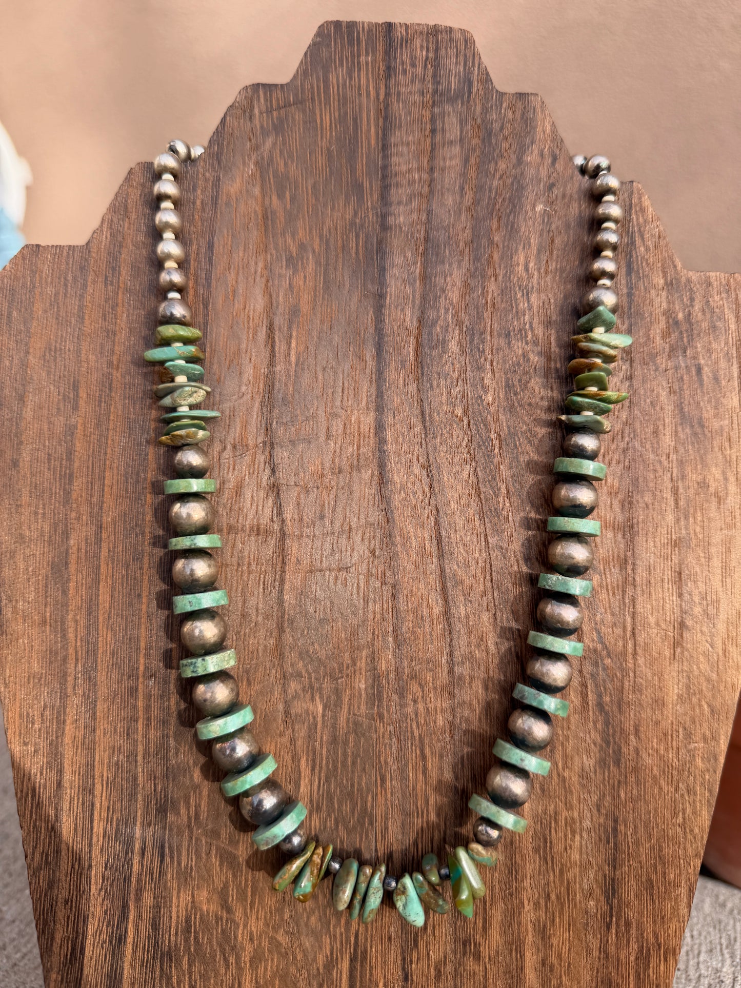 Chimney Butte Pearls & Turquoise 20"