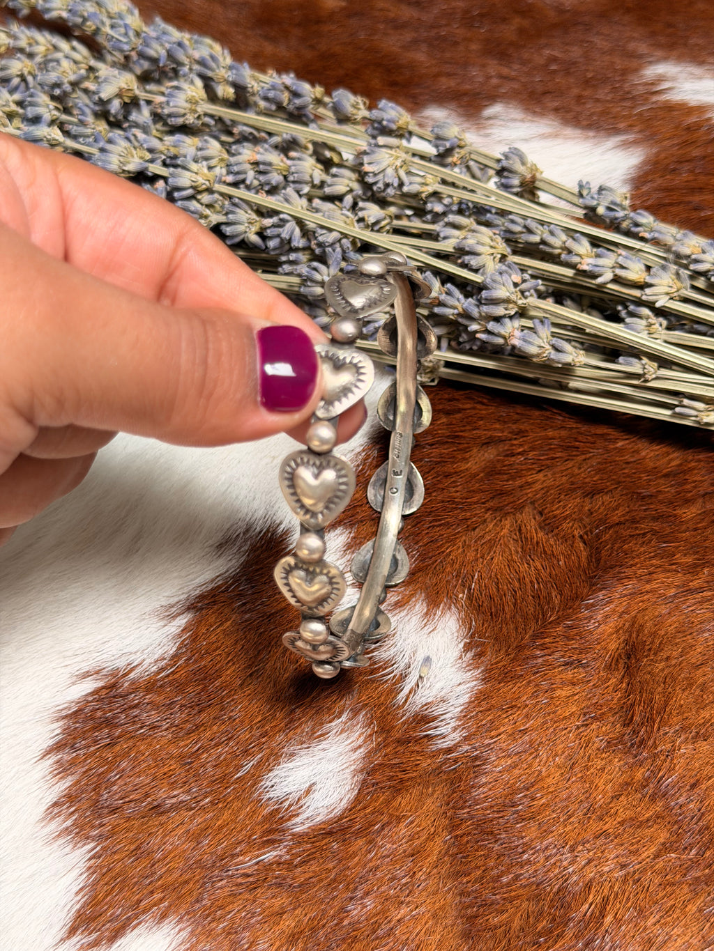 Chris Etsitty Full Heart Bangle
