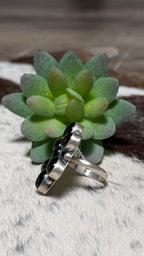 Bonnie Benally Black Onyx Ring, Size 7