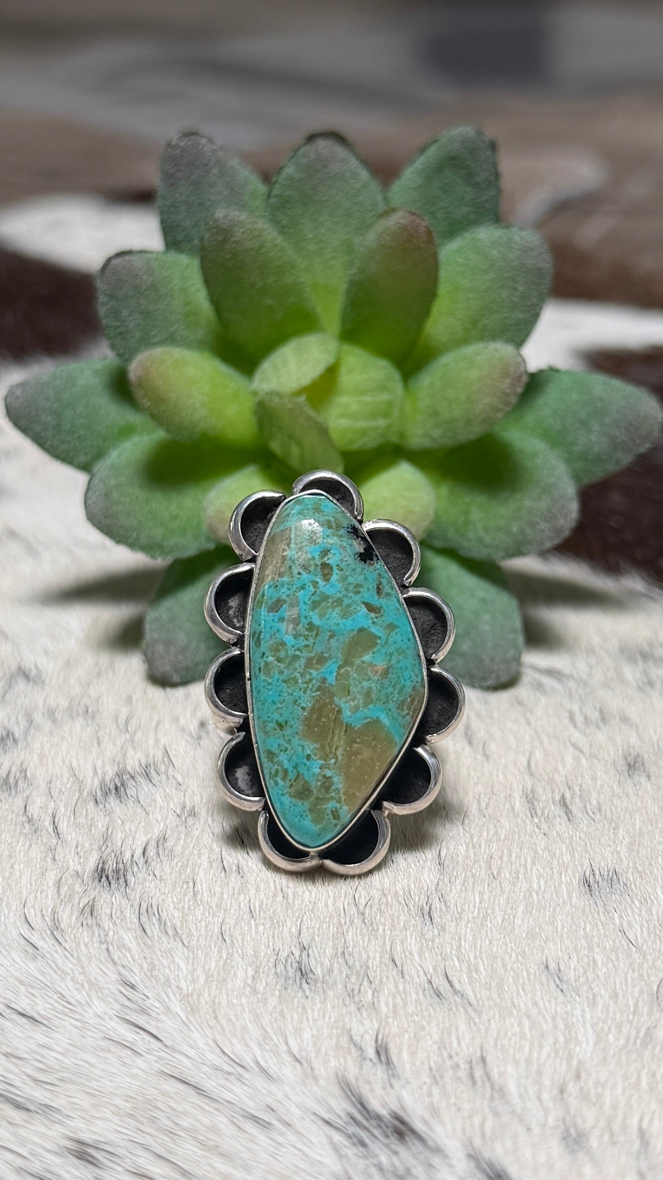 Medru Turquoise Ring Size 7