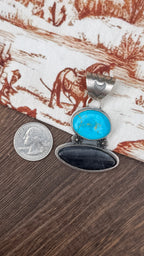 Calvin Delgarito TQ & White buffalo pendant