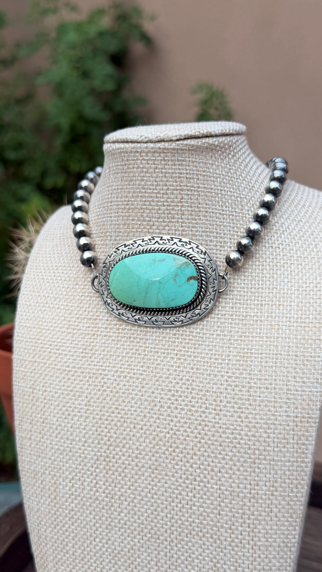 Jeff Largo Turquoise choker