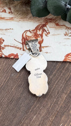 Gilbert Nez Kingman & White Buffalo Pendant