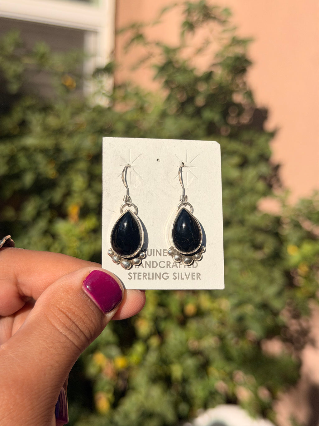 Black Onyx Lariat Set