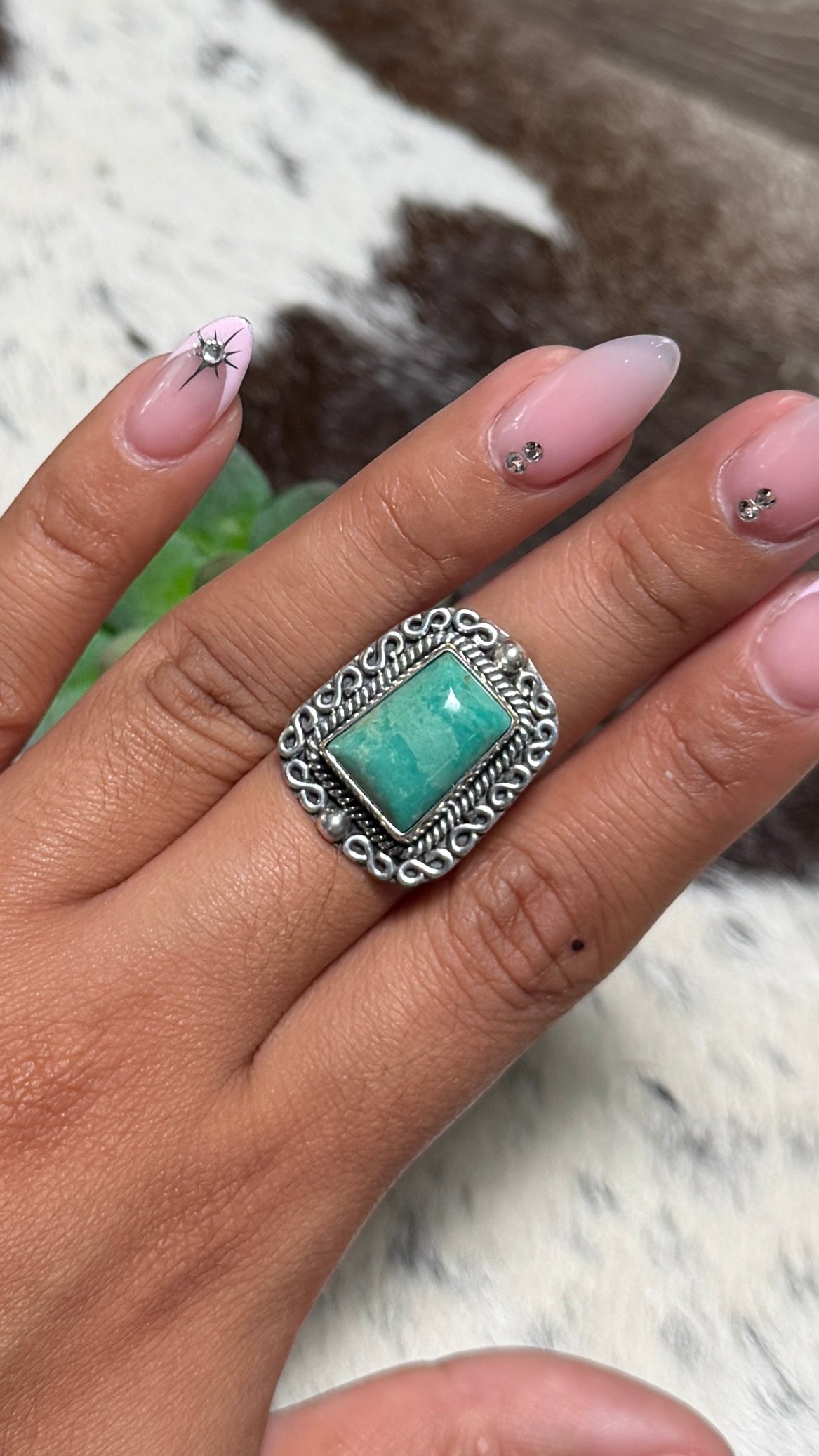 Emerald Valley Turquoise Ring, Size 7